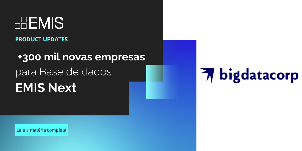 EMIS Product Update: +300 mil novas empresas para Base de dados EMIS.